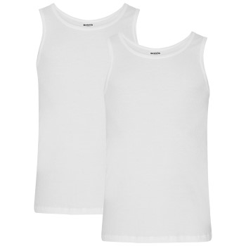 Se Resteröds 2P Organic Cotton Tank Top Slim Fit Hvid økologisk bomuld Small Herre ved Timarco