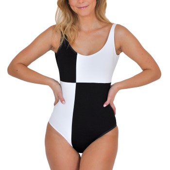 Saltabad Jackie Swimsuit Sort mønstret polyester 36 Dame