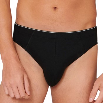 Schiesser 95-5 Organic Cotton Mini Brief Sort økologisk bomuld Large Herre