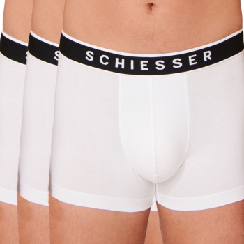 Schiesser 3P 95-5 Organic Cotton Rio Boxer Hvid Small Herre