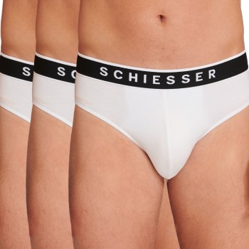 Schiesser 3P 95-5 Organic Cotton Rio Brief Hvid bomuld Small Herre