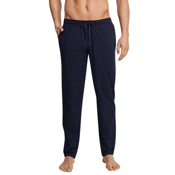 Schiesser Mix and Relax Jersey Lounge Pants Mørkblå bomuld Large Herre