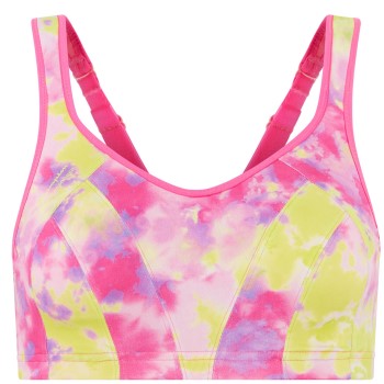 Shock Absorber Bh Active MultiSports Support Bra Rosa Mønster  D 75 Dame