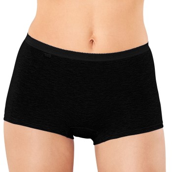 Sloggi Trusser Basic Short Sort bomuld 38 Dame