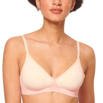 Sloggi Bh Body Adapt Soft Bra Rosa/Hvid X-Small Dame