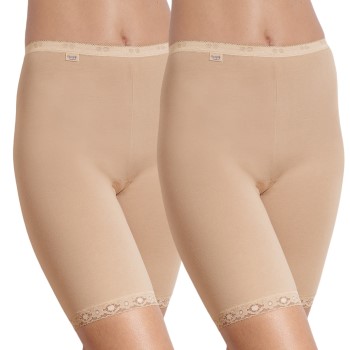 Sloggi Trusser 2P Kvinder Basic Long Beige bomuld 42 Dame