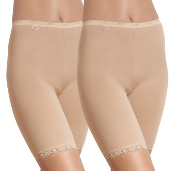 Sloggi Trusser 2P Kvinder Basic Long Beige bomuld 46 Dame