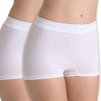 Sloggi Trusser 2P Double Comfort Shorts Hvid bomuld 40 Dame