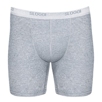 Sloggi For Men Basic Long Grå bomuld Large Herre