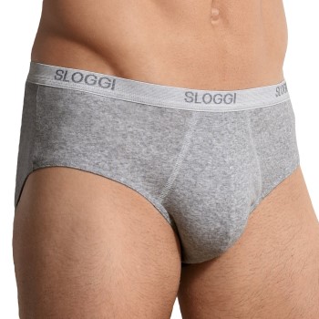 Sloggi For Men Basic Midi Grå bomuld Large Herre