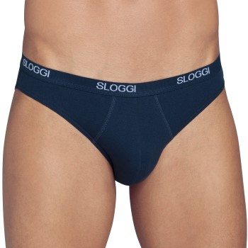 Sloggi For Men Basic Mini Marineblå bomuld Large Herre