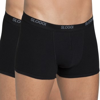 Sloggi 2P For Men Basic Short Sort bomuld Large Herre