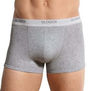 Sloggi For Men Basic Shorts Grå bomuld Large Herre