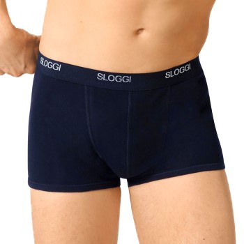 Sloggi For Men Basic Shorts Marineblå bomuld Medium Herre