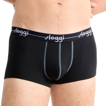 Sloggi 2P For Men Start Hip Sort bomuld Small Herre