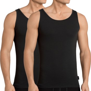 Sloggi 2P Men 24 7 Vest Sort bomuld XX-Large Herre