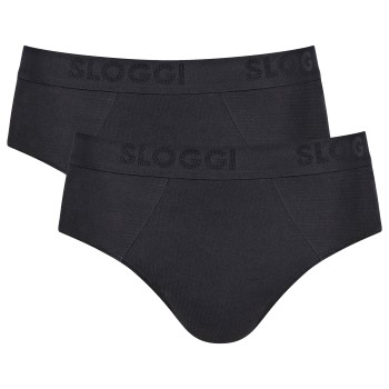 Sloggi 2P Men FREE Evolve Brief Sort økologisk bomuld Small Herre