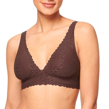 Sloggi Bh ZERO Feel Lace 2.0 Bra Top Brun Large Dame