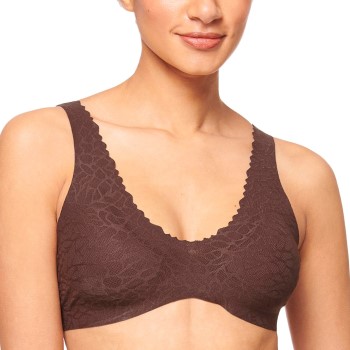 Se Sloggi Bh ZERO Feel Lace 2.0 Bralette Brun Medium Dame ved Timarco