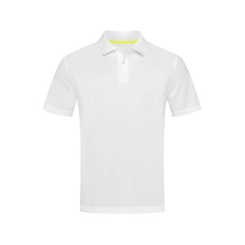 Se Stedman Active 140 Polo Hvid polyester Large Herre ved Timarco