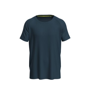 Se Stedman Active 140 Raglan For Men Marineblå polyester Medium Herre ved Timarco