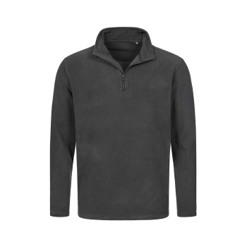 Stedman Active Fleece Half-Zip For Men Grå polyester Small Herre