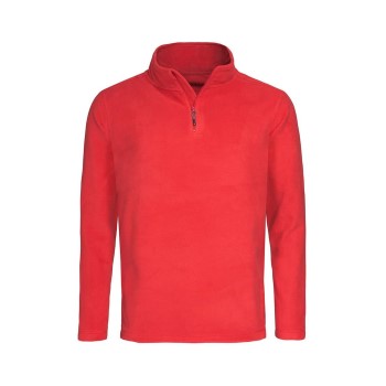 Stedman Active Fleece Half-Zip For Men Rød polyester XX-Large Herre