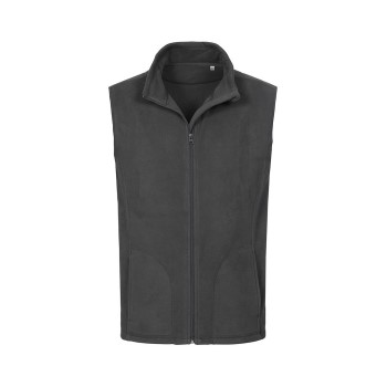 Stedman Active Fleece Vest For Men Grå polyester Medium Herre