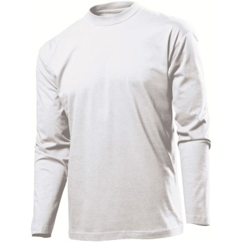 Se Stedman Classic Long Sleeve Men Hvid bomuld Medium Herre ved Timarco