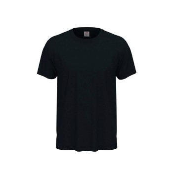 Stedman Classic Men T-shirt Sort bomuld Small Herre