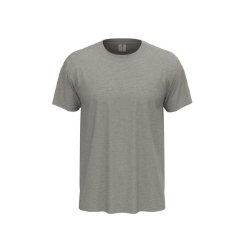 Stedman Classic Men T-shirt Grå bomuld Small Herre