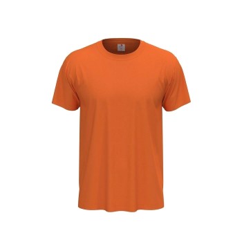 Stedman Classic Men T-shirt Orange bomuld Small Herre