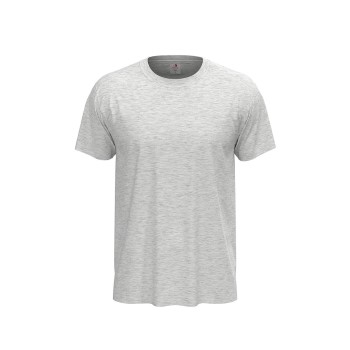 Se Stedman Classic Men T-shirt Lysegrå bomuld Small Herre ved Timarco