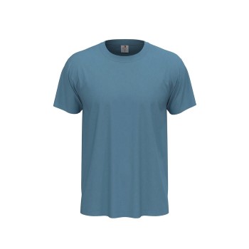 Se Stedman Classic Men T-shirt Lyseblå bomuld Small Herre ved Timarco