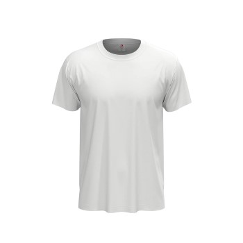 Se Stedman Classic Men T-shirt Hvid bomuld Medium Herre ved Timarco