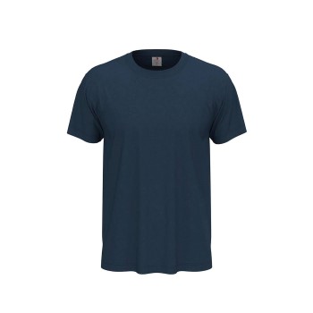 Se Stedman Classic Men T-shirt Marineblå bomuld Small Herre ved Timarco