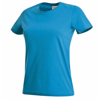 Stedman Classic Women T-shirt Blå bomuld Medium Dame