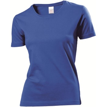 Se Stedman Classic Women T-shirt Kongeblå bomuld Small Dame ved Timarco