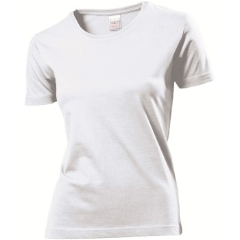 Se Stedman Classic Women T-shirt Hvid bomuld Medium Dame ved Timarco