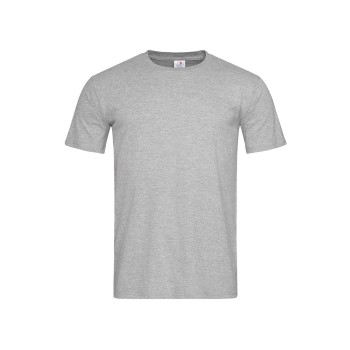 Se Stedman Classic-T Fitted For Men Grå bomuld Medium Herre ved Timarco