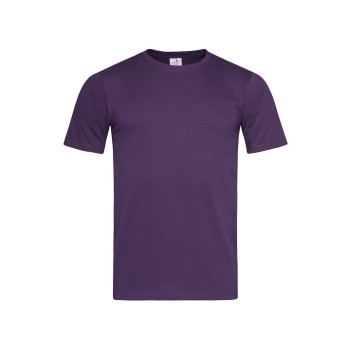 Se Stedman Classic-T Fitted For Men Mørkelilla bomuld Medium Herre ved Timarco