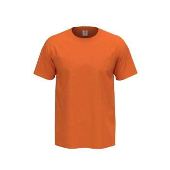 Stedman Comfort Men T-shirt Orange bomuld Small Herre