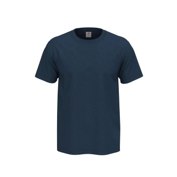 Stedman Comfort Men T-shirt Marineblå bomuld Small Herre