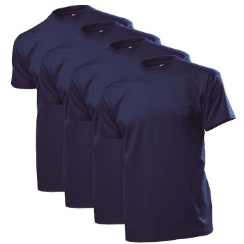 Se Stedman 4P Comfort Men T-shirt Marineblå bomuld Large Herre ved Timarco