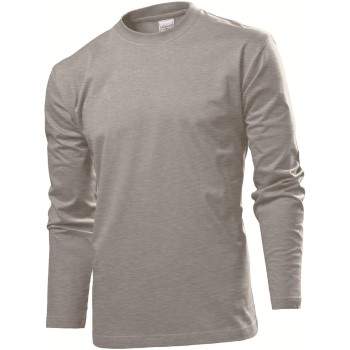 Se Stedman Comfort-T Long Sleeve Grå bomuld Medium Herre ved Timarco