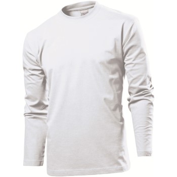 Se Stedman Comfort-T Long Sleeve Hvid bomuld Large Herre ved Timarco