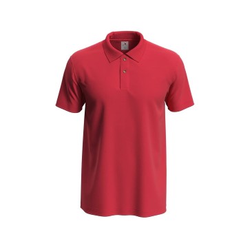 Stedman Polo Men Rød bomuld X-Large Herre