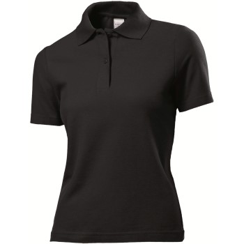 Se Stedman Polo Women Sort bomuld Large Dame ved Timarco