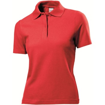 Se Stedman Polo Women Rød bomuld Small Dame ved Timarco