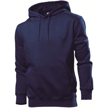 Stedman Sweatshirt Hooded Men Marineblå Large Herre